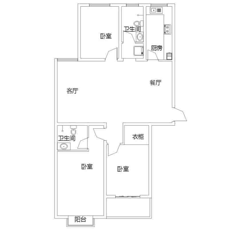 C1戶(hù)型 3室2廳 146㎡